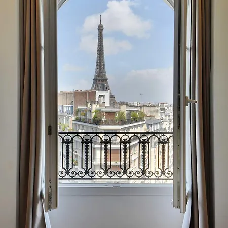 Modern -1br For 4p - View Eiffel Tower - Trocadero Apartament
